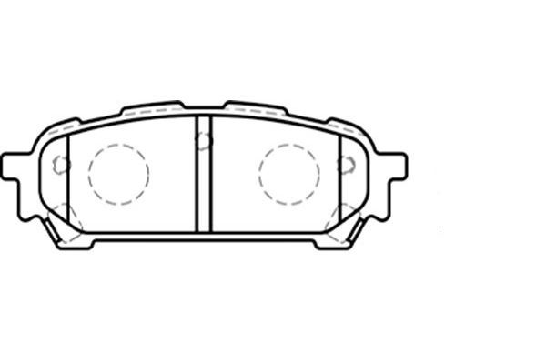 KAVO PARTS stabdžių trinkelių rinkinys, diskinis stabdys BP-8019